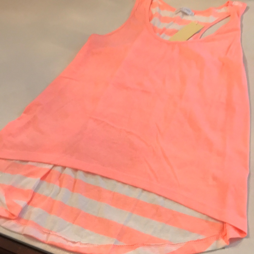 Coconut Creek NWT tank top orange and white orange
